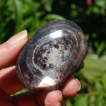 Gem Lepidolite Crystal Palm Stone