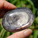 Gem Lepidolite Crystal Palm Stone