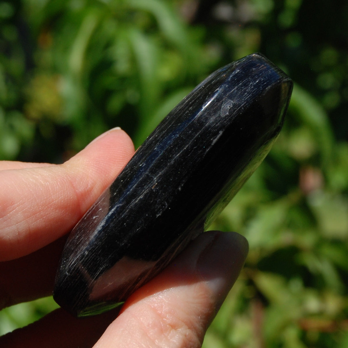 Gem Lepidolite Crystal Palm Stone