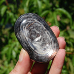 Gem Lepidolite Crystal Palm Stone