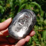 Gem Lepidolite Crystal Palm Stone