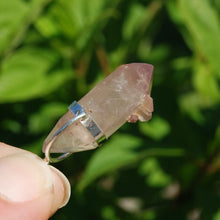 Load image into Gallery viewer, Record Keeper Pink Lithium Lemurian Seed Crystal Starbrary Pendant

