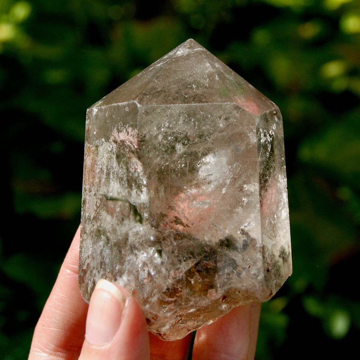 Lodolite Crystal Tower, 255g Shamanic Dreamstone, Scenic Garden Quartz