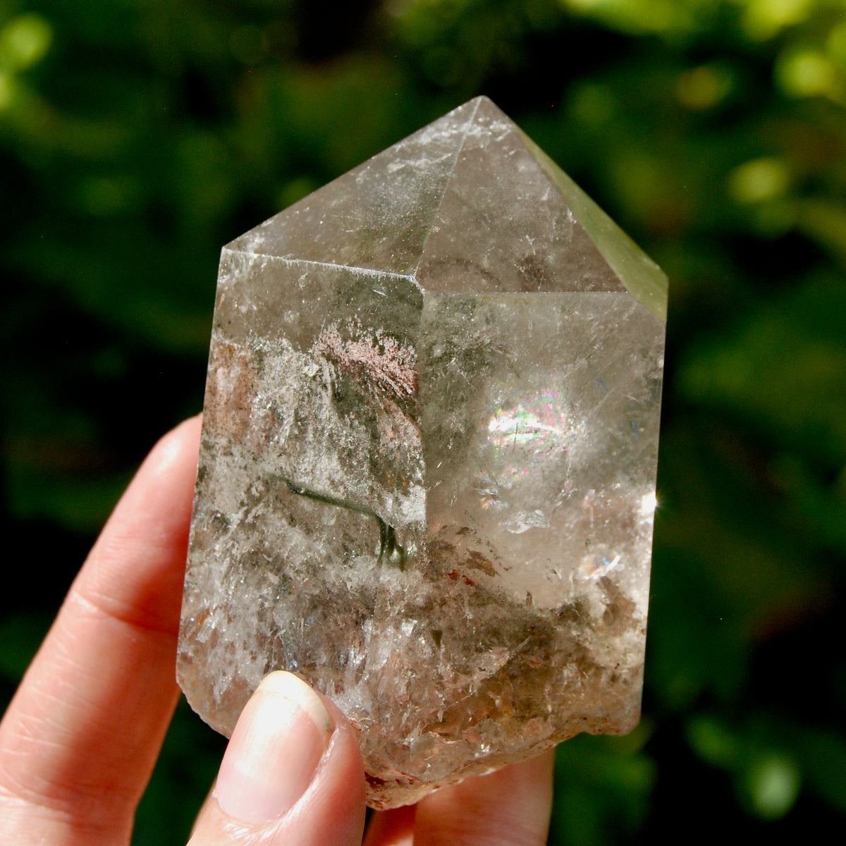 Lodolite Crystal Tower, 255g Shamanic Dreamstone, Scenic Garden Quartz