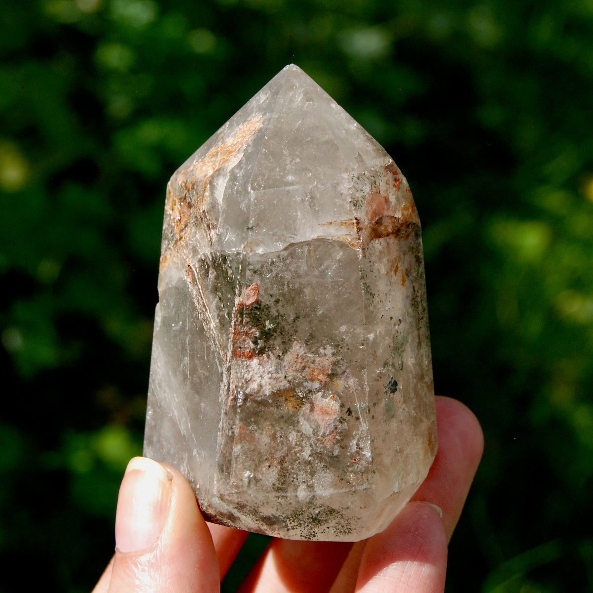 Lodolite Crystal Tower, 218g Shamanic Dreamstone, Scenic Garden Quartz