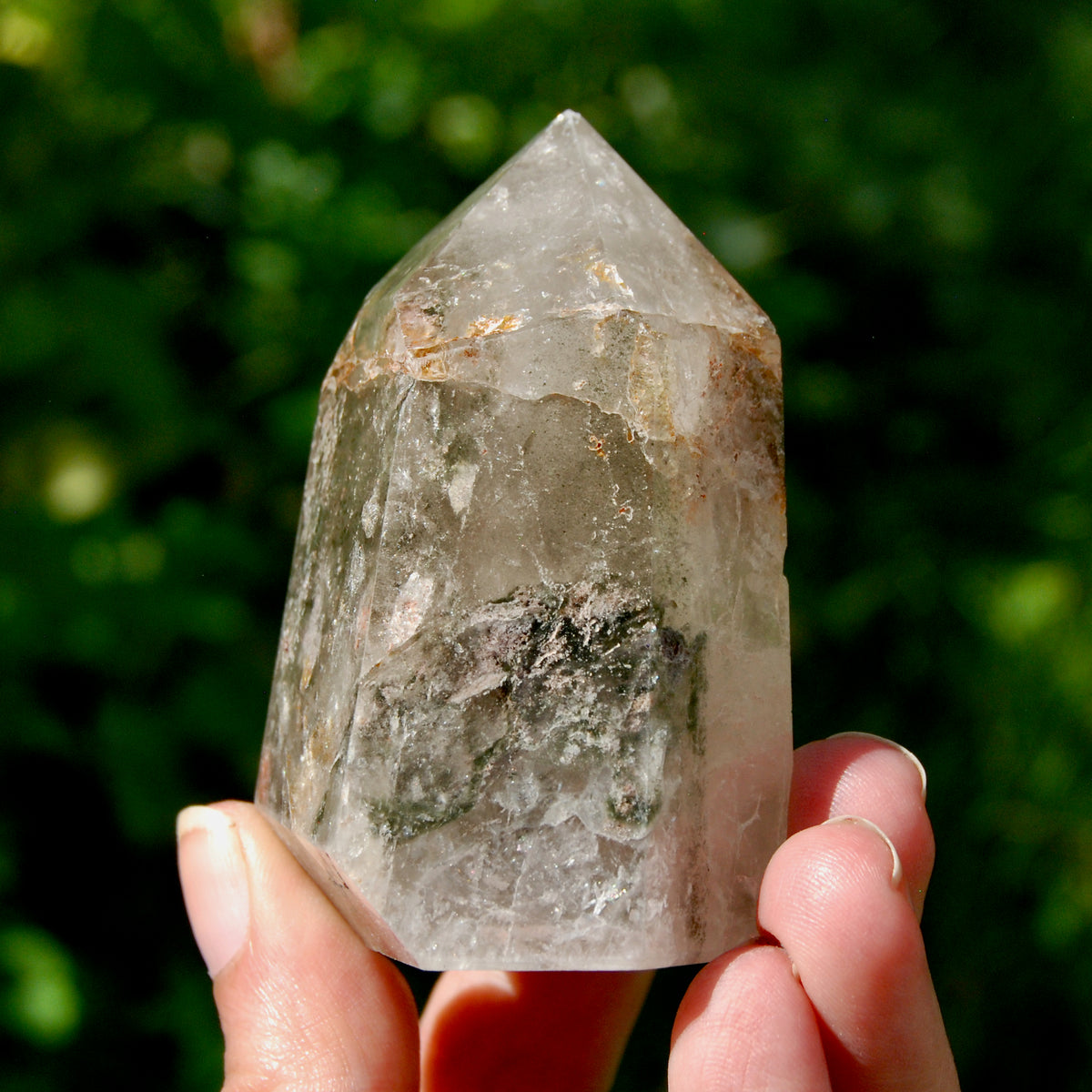 Lodolite Crystal Tower, 218g Shamanic Dreamstone, Scenic Garden Quartz