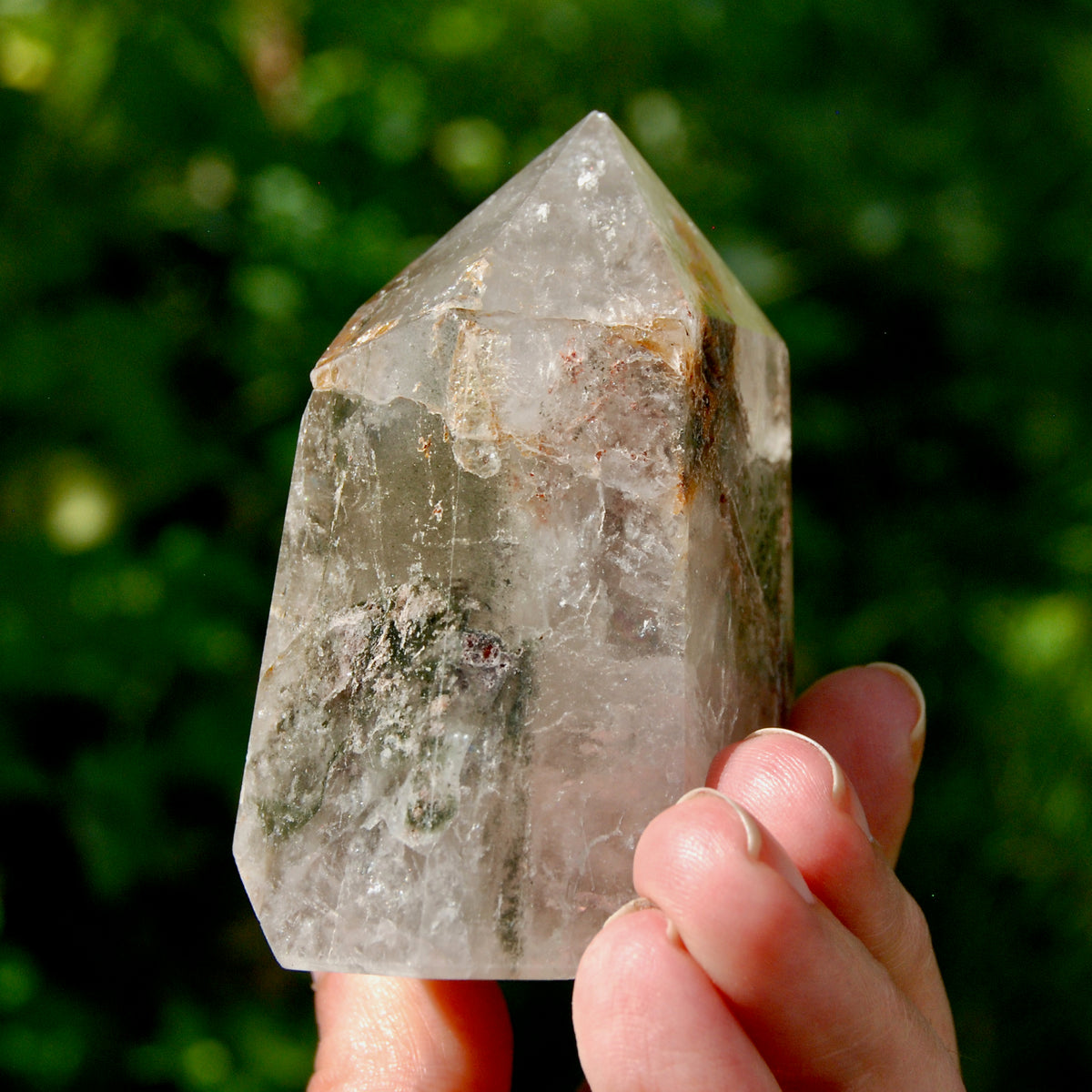 Lodolite Crystal Tower, 218g Shamanic Dreamstone, Scenic Garden Quartz