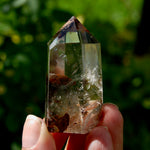 Red Gemmy Lodolite Crystal Tower, 57g Shamanic Dreamstone, Scenic Garden Quartz