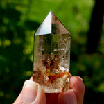 Red Gemmy Lodolite Crystal Tower, 62g Shamanic Dreamstone, Scenic Garden Quartz