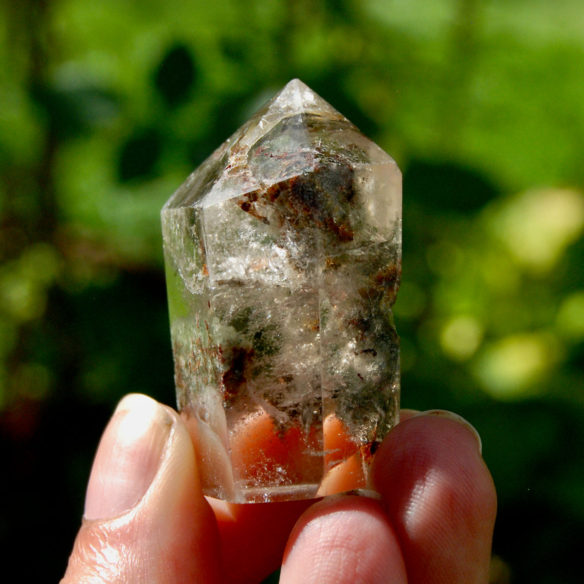 Lodolite Crystal Tower, 1.75in 46g Shamanic Dreamstone, Scenic Garden Quartz, Brazil  