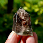 Gemmy Lodolite Crystal Tower, 43g Phantom Pyramid Shamanic Dreamstone, Scenic Garden Quartz