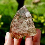 Red Lodolite Crystal Tower, 124g Shamanic Dreamstone, Scenic Garden Quartz
