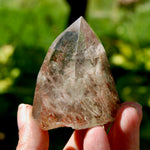 Red Lodolite Crystal Tower, 124g Shamanic Dreamstone, Scenic Garden Quartz