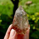 Red Lodolite Crystal Tower, 124g Shamanic Dreamstone, Scenic Garden Quartz