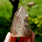 Red Lodolite Crystal Tower, 124g Shamanic Dreamstone, Scenic Garden Quartz