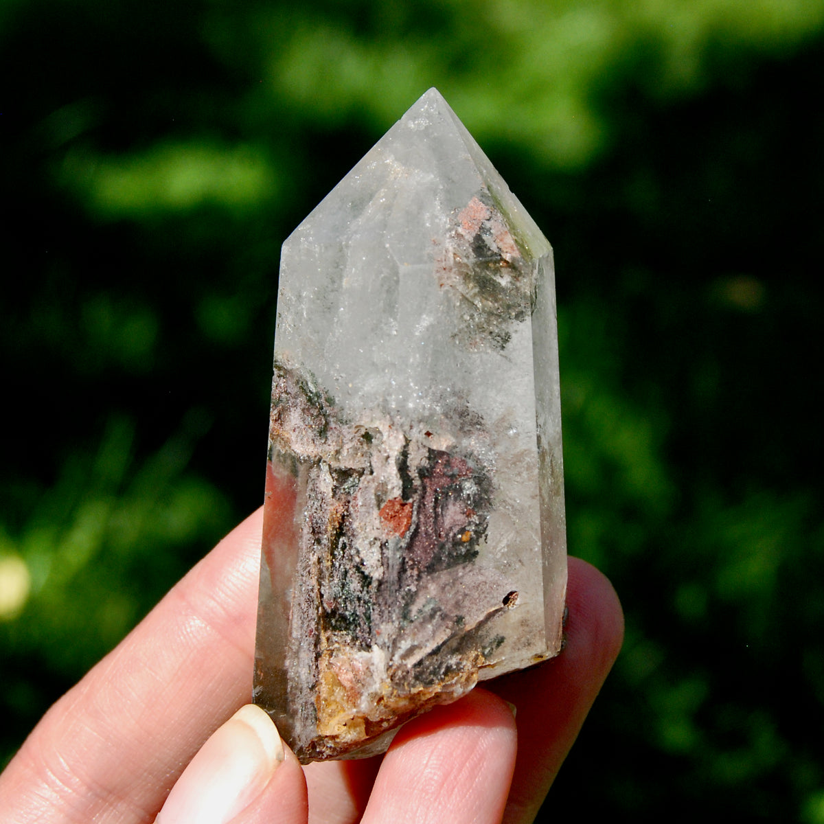 Lodolite Crystal Tower, 88g Shamanic Dreamstone, Scenic Garden Quartz, Brazil 