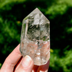 3in Lodolite Crystal Tower, 220g Shamanic Dreamstone, Scenic Garden Quartz, Brazil