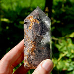 3.6in Lodolite Crystal Tower, 258g Shamanic Dreamstone, Scenic Garden Quartz, Brazil