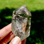 Gemmy Lodolite Crystal Tower, 118g Shamanic Dreamstone, Scenic Garden Quartz