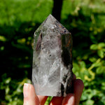 3.6in Lodolite Crystal Tower, 258g Shamanic Dreamstone, Scenic Garden Quartz, Brazil