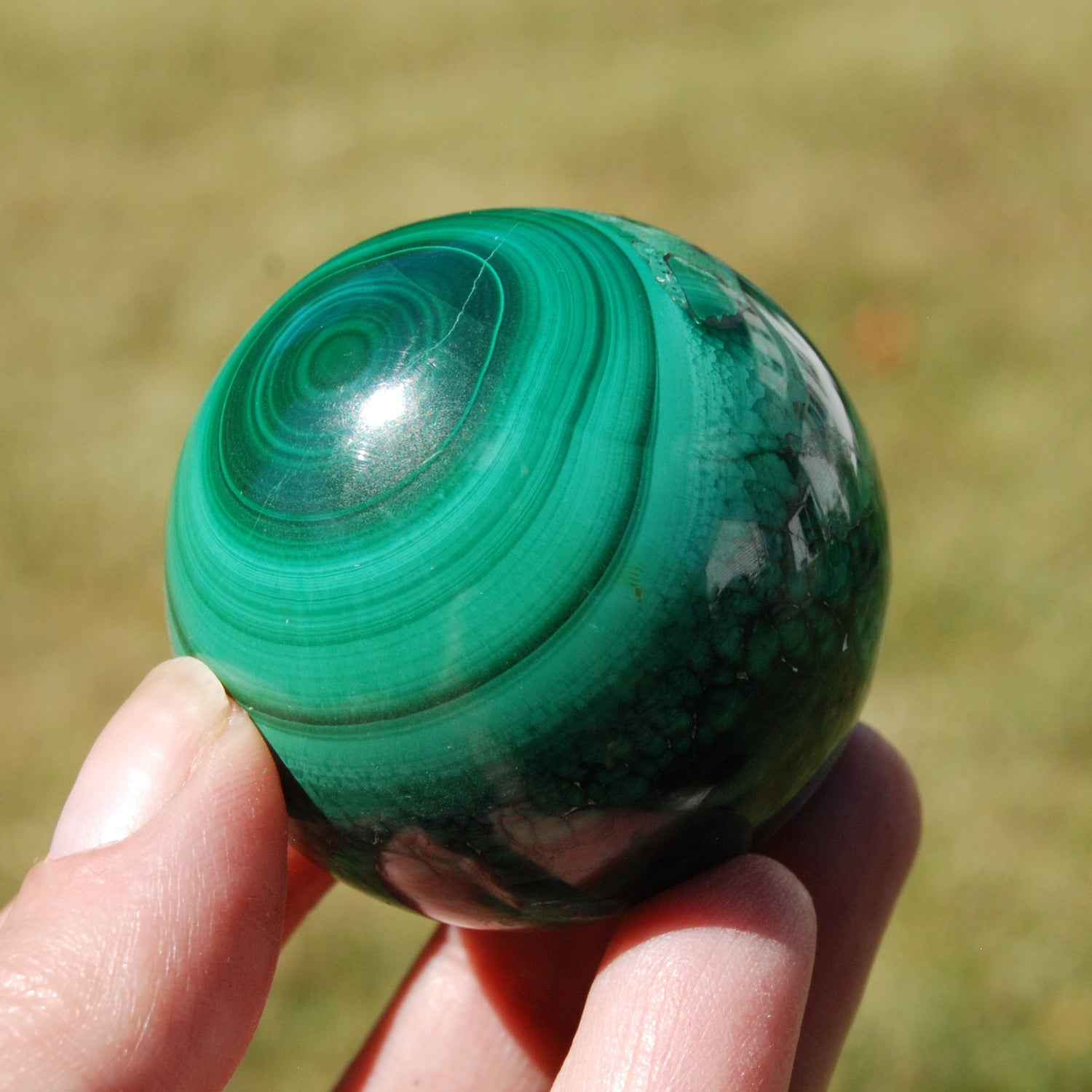 Malachite Crystal Sphere