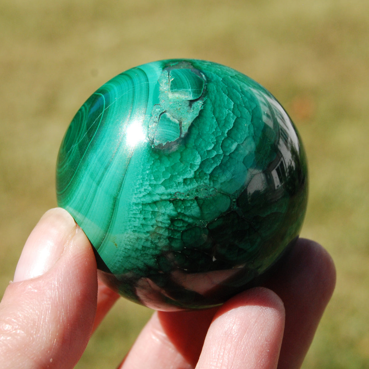 Malachite Crystal Sphere