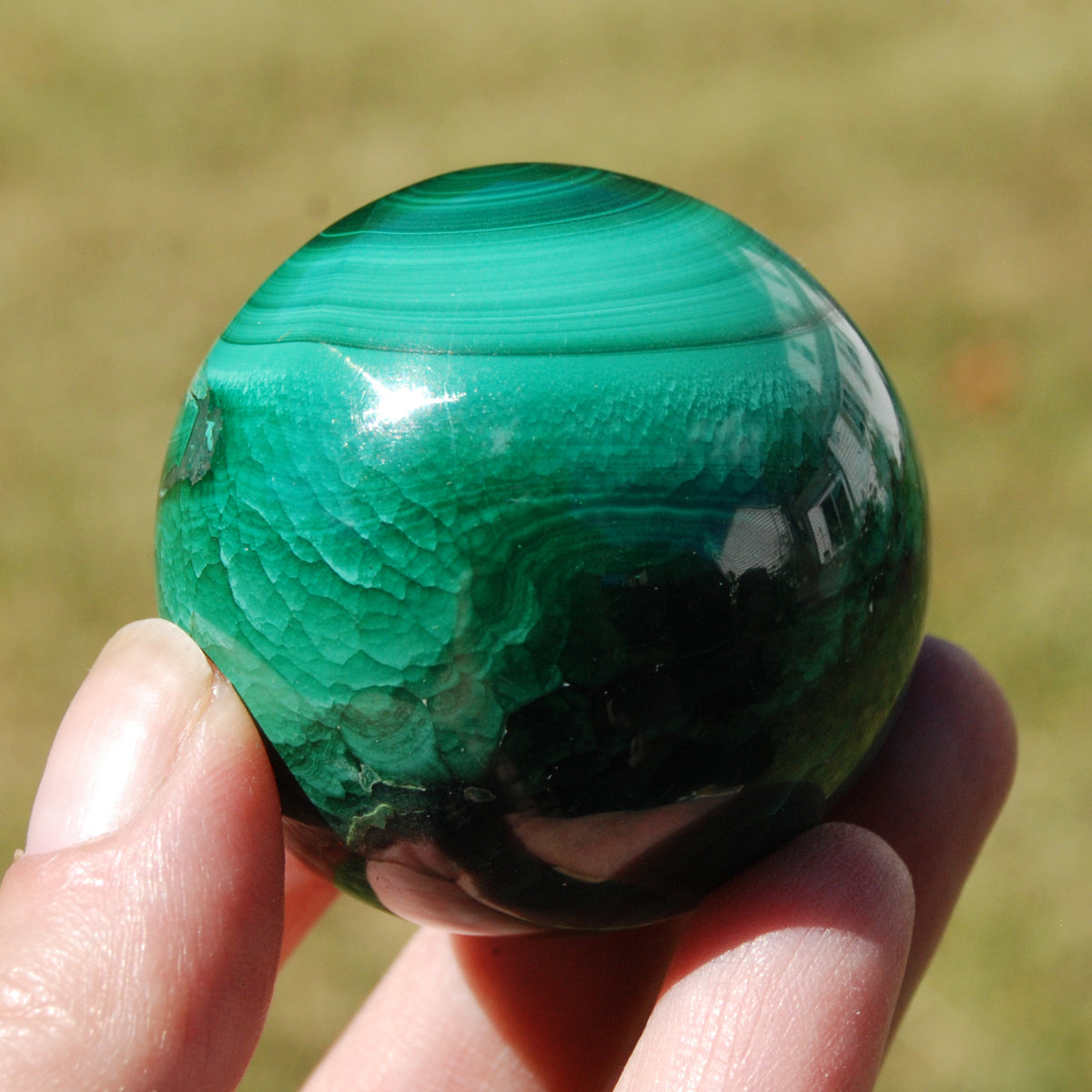 Malachite Crystal Sphere