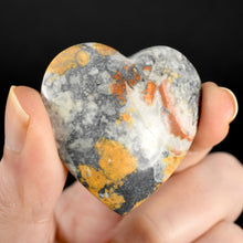 Load image into Gallery viewer, 1.5in Maligano Jasper Heart Palm Stone, Indonesia 17
