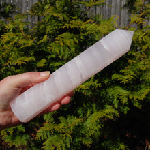 Load image into Gallery viewer, XL Pink Mangano Calcite Crystal Tower
