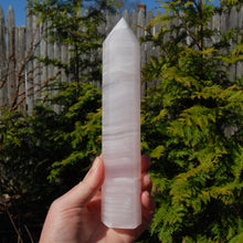 Load image into Gallery viewer, XL Pink Mangano Calcite Crystal Tower
