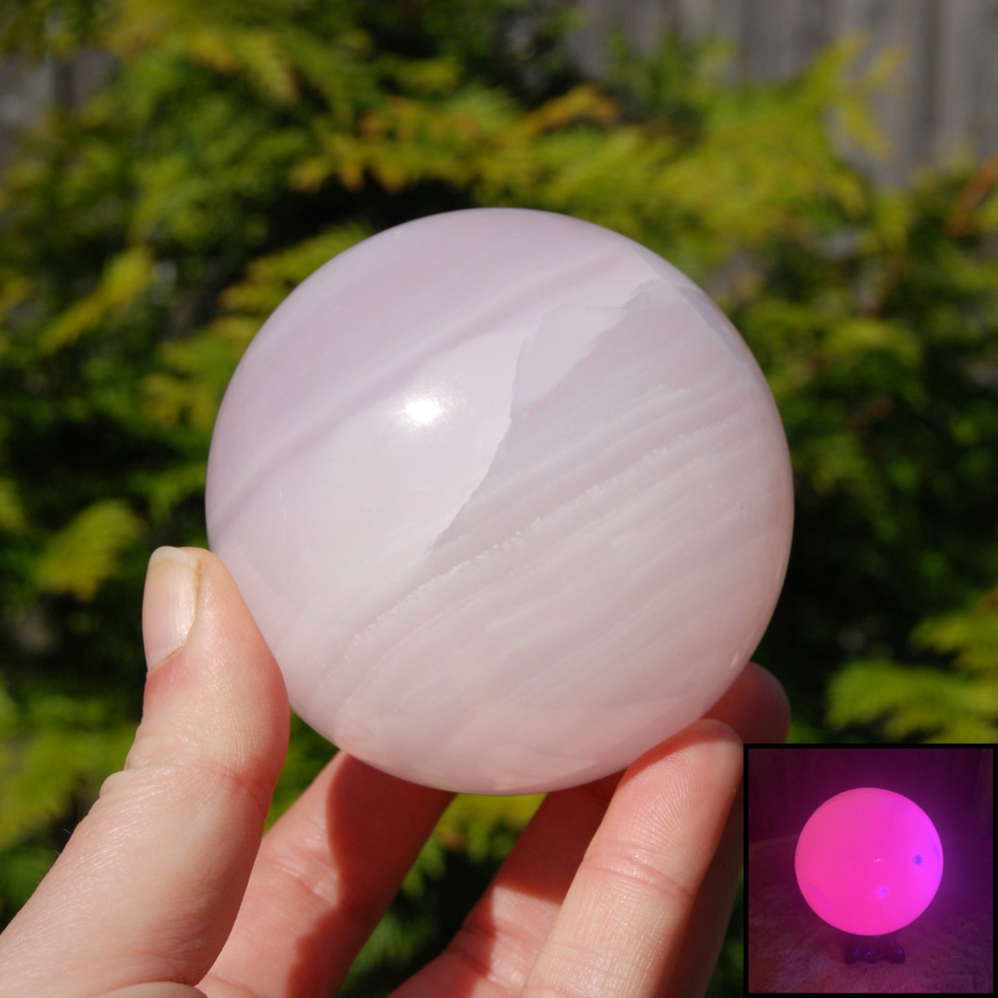 Mangano Calcite Crystal Sphere