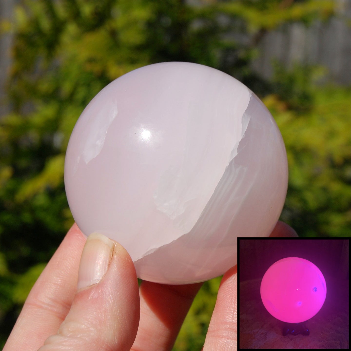 Mangano Calcite Crystal Sphere