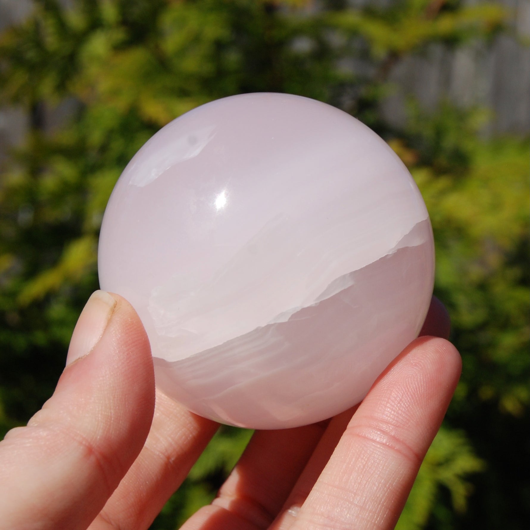 Mangano Calcite Crystal Sphere