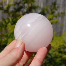 Load image into Gallery viewer, Pink Mangano Calcite Crystal Sphere
