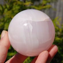 Load image into Gallery viewer, Pink Mangano Calcite Crystal Sphere
