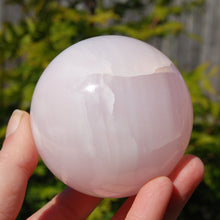 Load image into Gallery viewer, Pink Mangano Calcite Crystal Sphere
