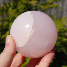 Load image into Gallery viewer, Pink Mangano Calcite Crystal Sphere

