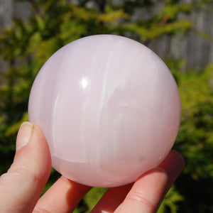 Pink Mangano Calcite Crystal Sphere