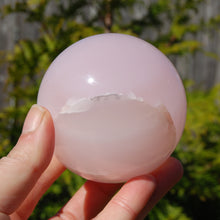 Load image into Gallery viewer, Pink Mangano Calcite Crystal Sphere
