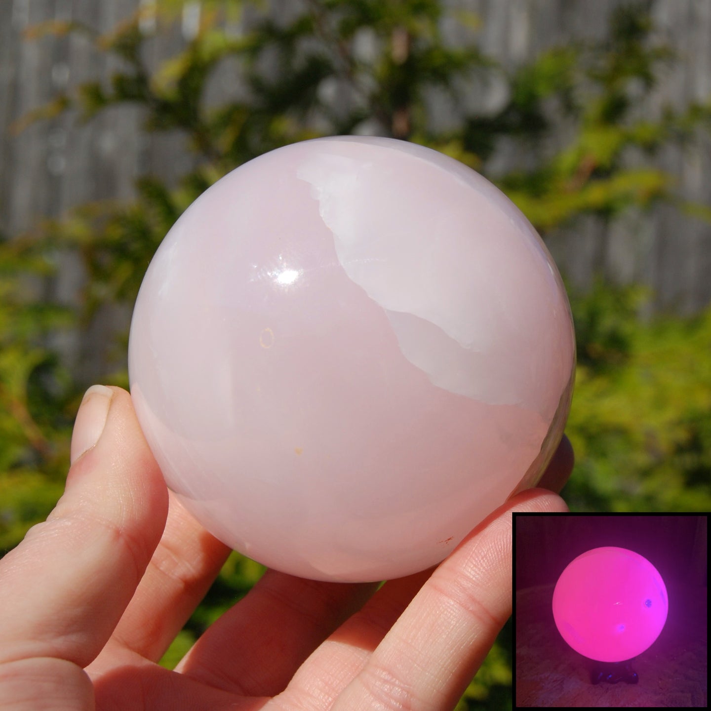 Mangano Calcite Crystal Sphere