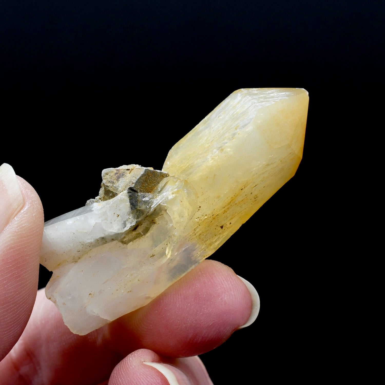 Isis Face Mango Quartz Crystal, Halloysite Quartz