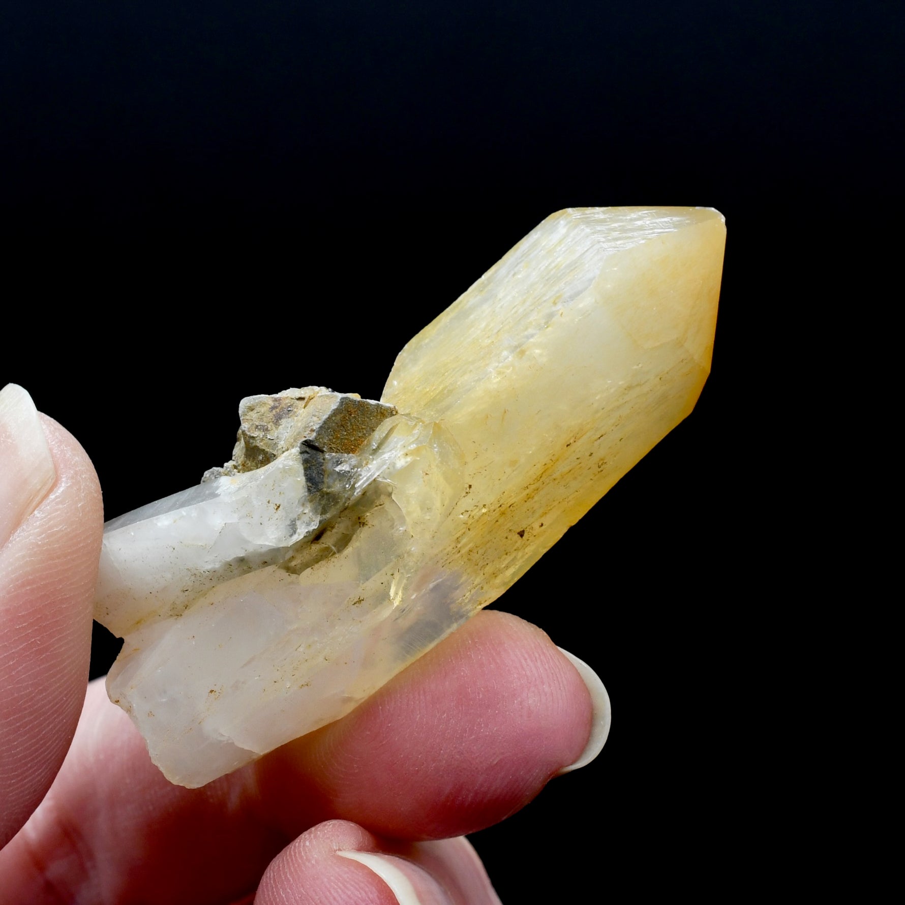 Isis Face Mango Quartz Crystal, Halloysite Quartz