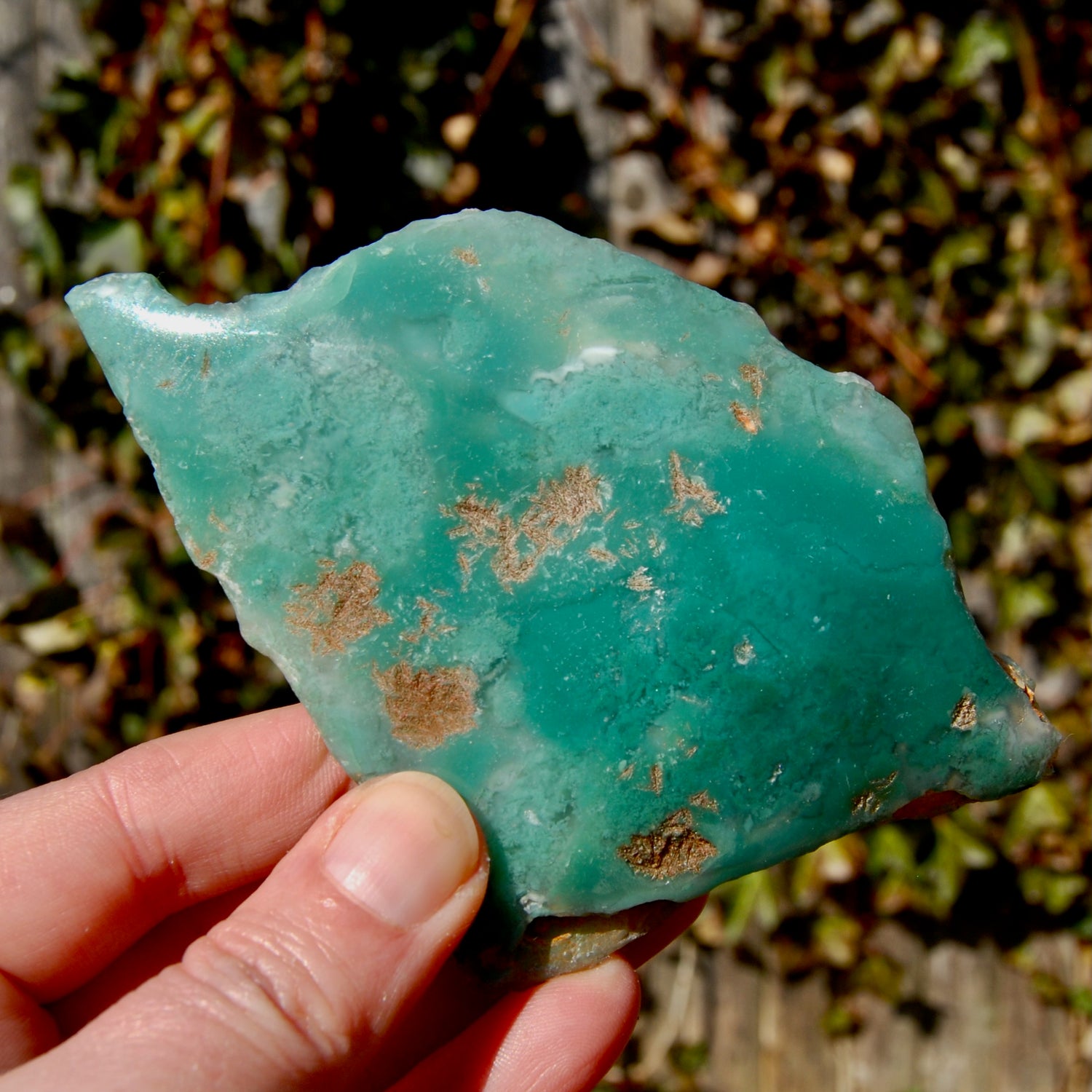 Mtorolite Chrome Chalcedony Crystal Slice