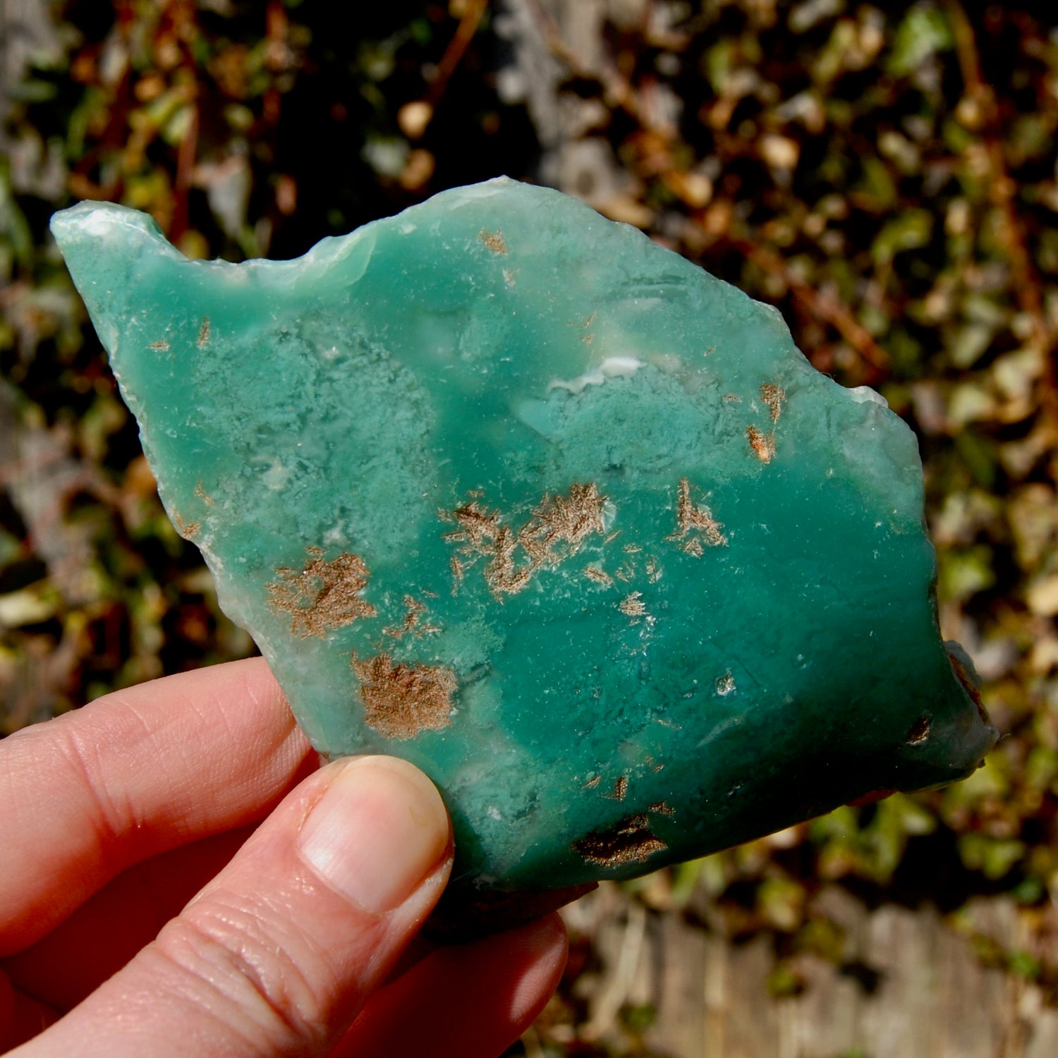 Mtorolite Chrome Chalcedony Crystal Slice