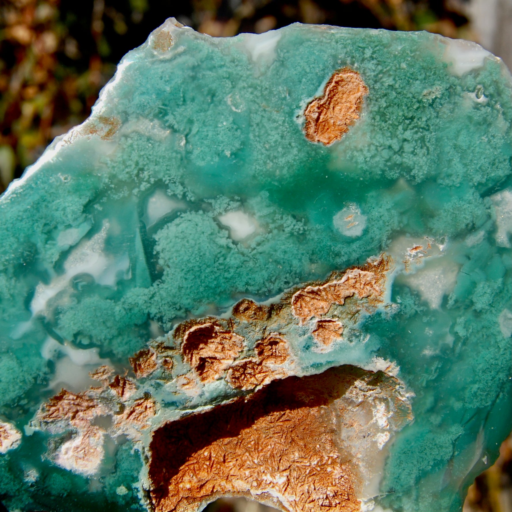 Mtorolite Chrome Chalcedony Crystal Slice