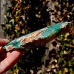 Mtorolite Chrome Chalcedony Crystal Slice