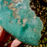 XL Mtorolite Chrome Chalcedony Crystal Slice