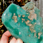 XL Mtorolite Chrome Chalcedony Crystal Slice