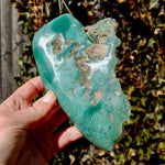 XL Mtorolite Chrome Chalcedony Crystal Slice