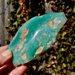 Mtorolite Chrome Chalcedony Crystal Slice